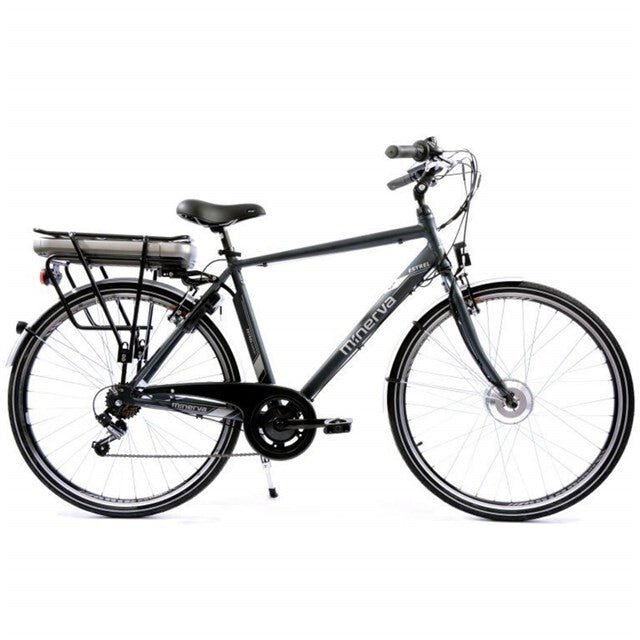 Minerva E - Bike Estrel Grey Men's Bike (28") - Cyclecure - E - bikes - Minerva