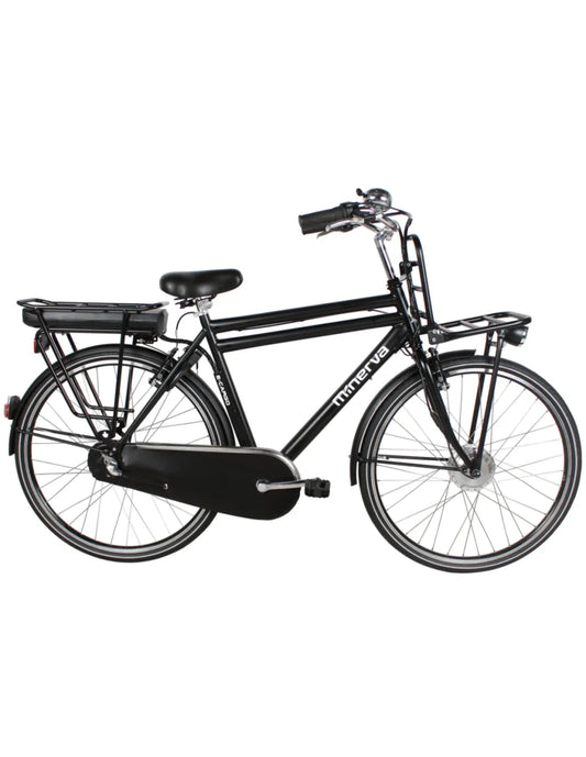 Minerva E - Cargo N3 Matte Black Women's Bike (28") - Cyclecure - E - bikes - Minerva