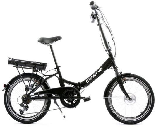 Minerva E - Foldo 20" Black Unisex - Cyclecure - E - bikes - Minerva