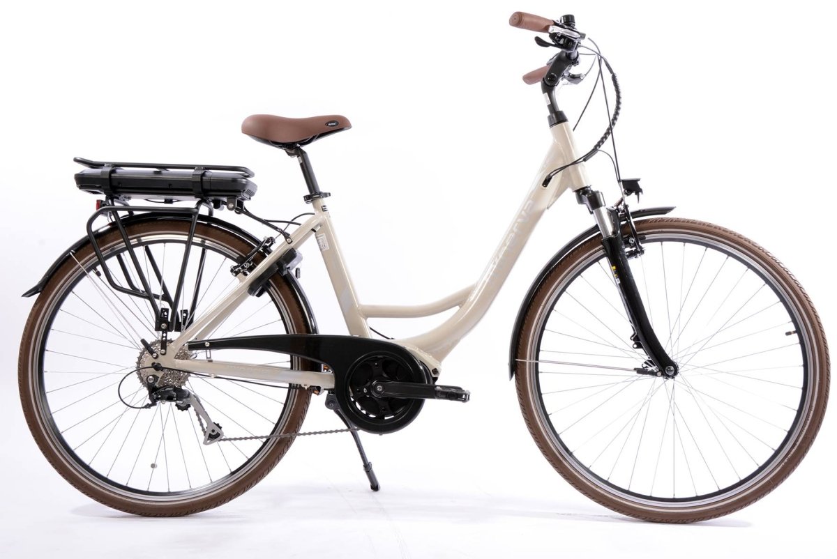 Minerva E - Power Alivio Creme Women's E - Bike (28") - Cyclecure - E - bikes - Minerva